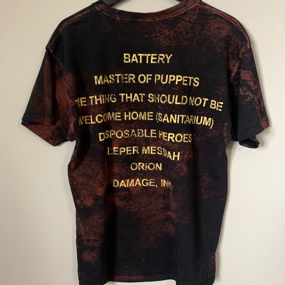 Metallica Bleached Band Tee - Picture 2 of 6